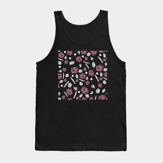 Marine life of saint laurence river pattern Tank Top by rainetteillus